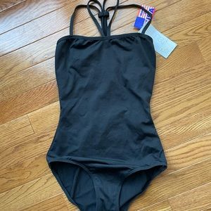NEW Baltogs Black Camisole Dance Leotard Adult Medium NWT